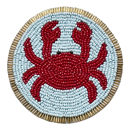 Porto Cove Set of 4 Beaded Coasters 10cm