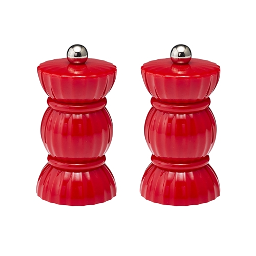 Porto Bon Bon Salt and Pepper Grinders 10cm Ruby
