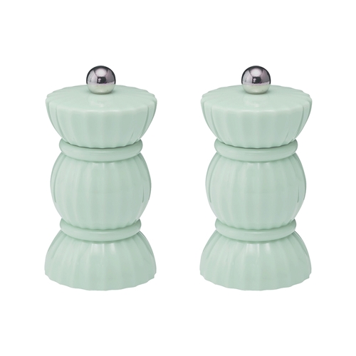 Porto Bon Bon Salt and Pepper Grinders 10cm Sage