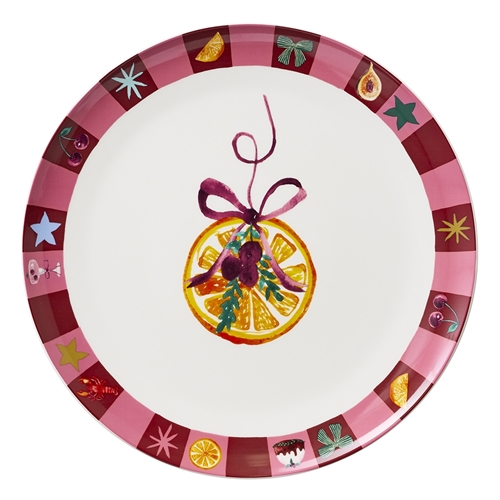 Porto 'Tis The Season Round Serving Plate 32cm Clementine