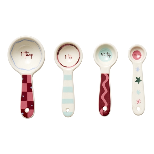 Porto 'Tis The Season Set of 4 Measuring Spoons