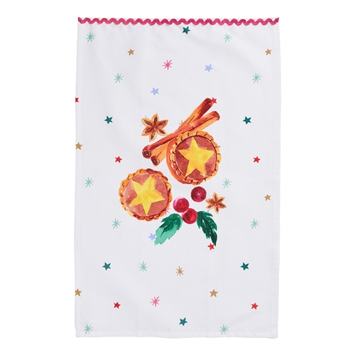 Porto 'Tis The Season Set of 2 Tea Towels Mince Pie