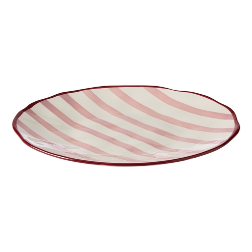 Porto Sable Round Platter 35cm Raspberry