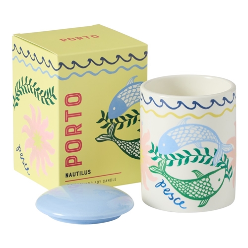 Porto Nautilus Ceramic Candle 250g