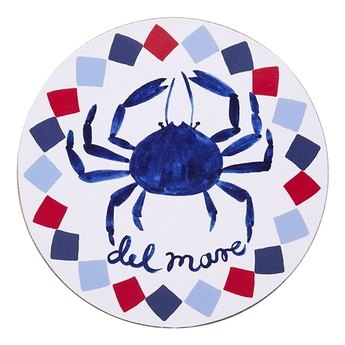 Porto Nautilus Set of 4 Round Coasters 10cm Del Mare