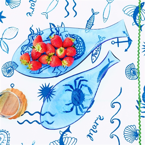 Porto Rimini Fish Plate 32cm Sapphire