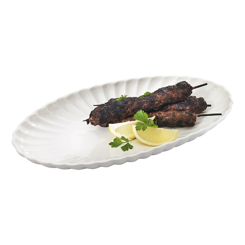 Groove Oval Serving Tray
