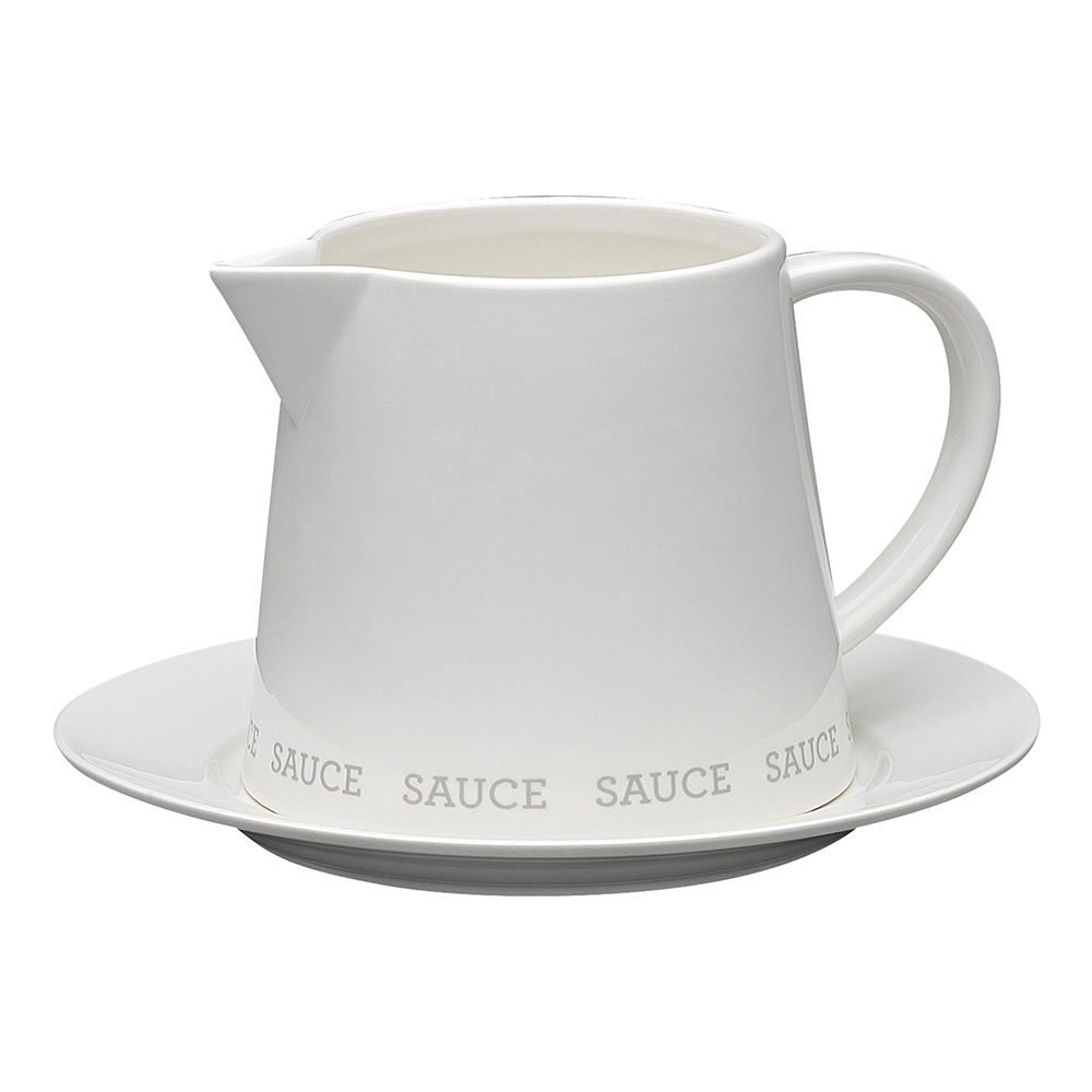 EC15929 Abode Gravy Boat 465ml and Plate CWM Homewares