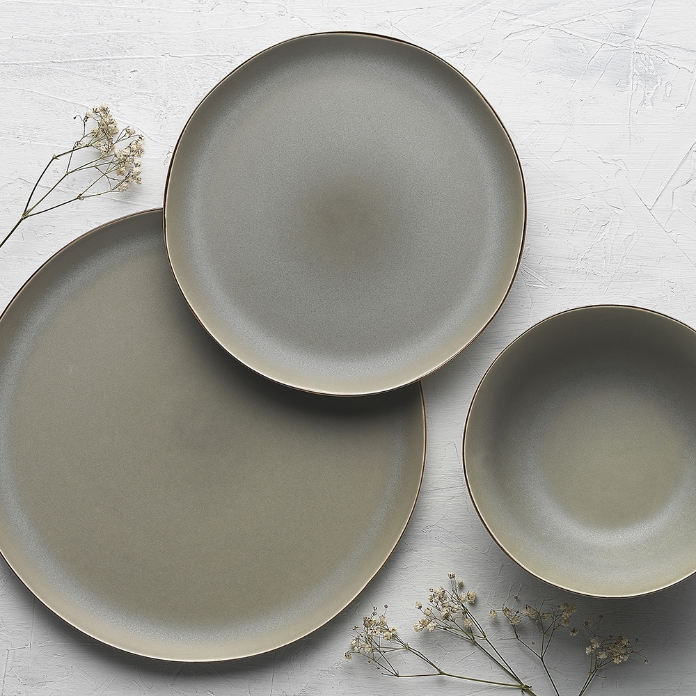 EC61456 Malta Side Plate Sage 21cm CWM Homewares