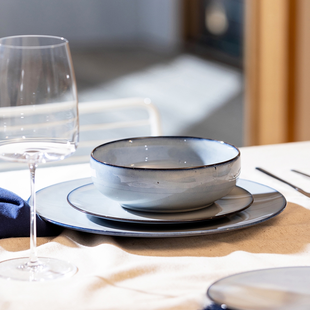 EC63715 Ecology Circa 12 Piece Dinner Set Sky CWM Homewares