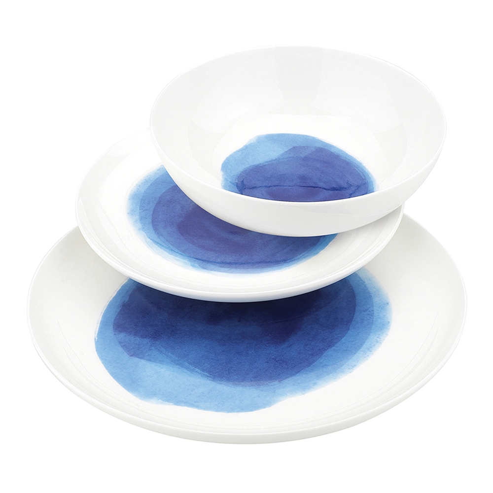 ECS1225 Ecology Watercolour 12 Piece Dinner Set Ocean CWM Homewares